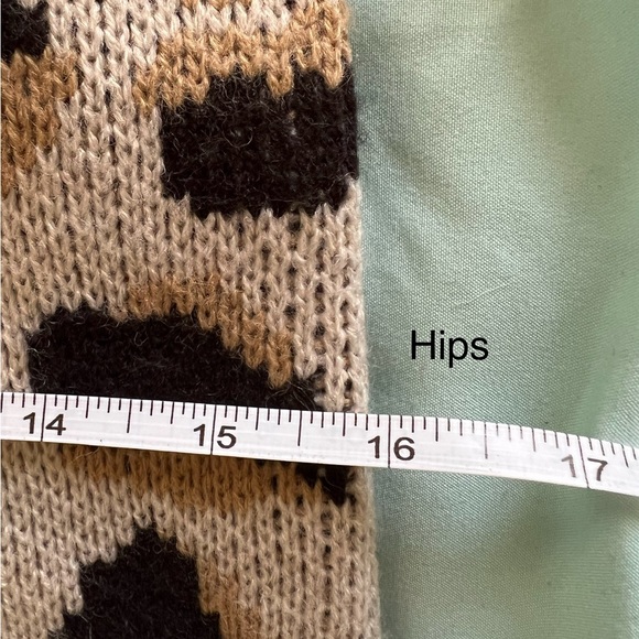 Crazy 8 Girls Animal Print Cowl Neck Knit Sweater Dress - Picture 7 of 8